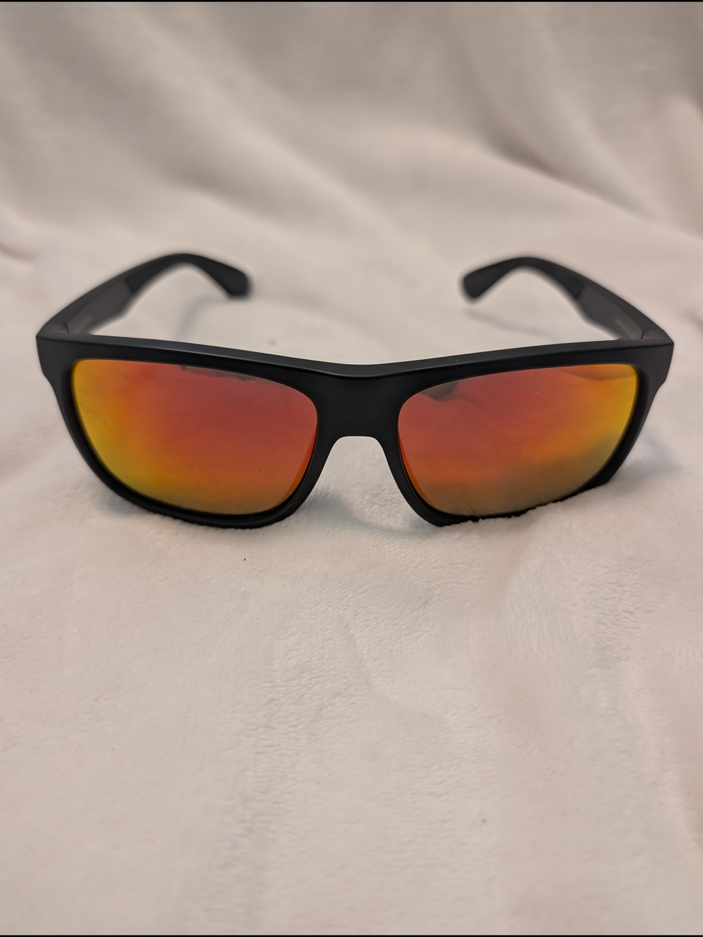 TYR Sport Matte Black Sunglasses with Red/Orange Mirror Lenses – NWOT